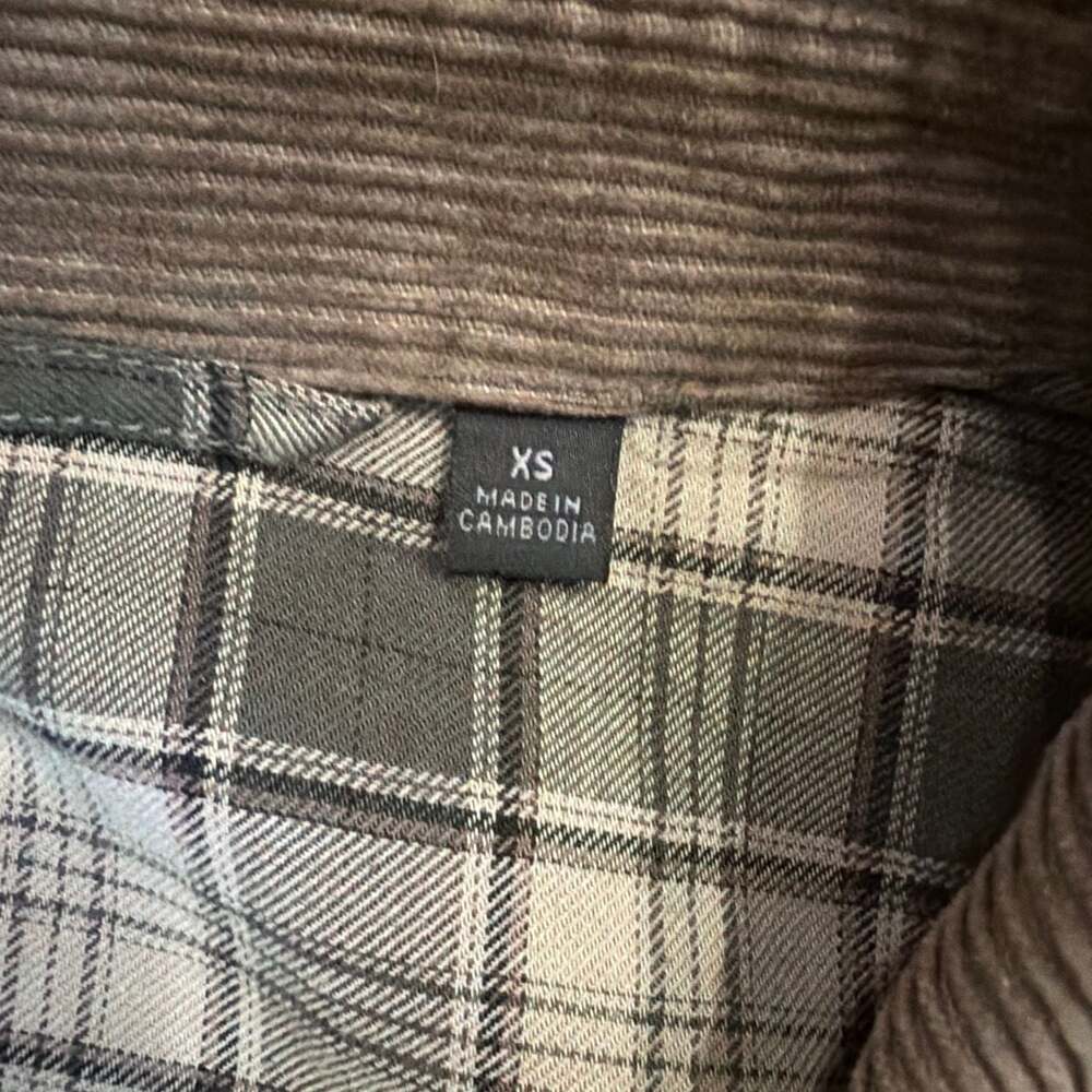 Uniqlo Plaid Lined Field Jacket Olive Green Size XS - Picture 3 of 7